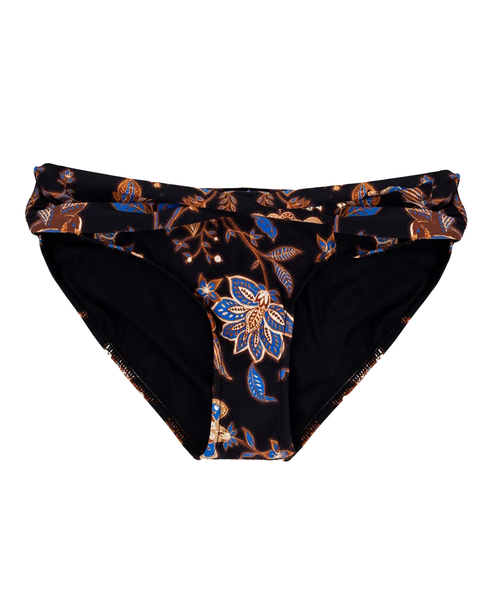 Seafolly Damen Badebekleidung Silk Road Twist Band Mini Bikini Unterteil in Schwarz