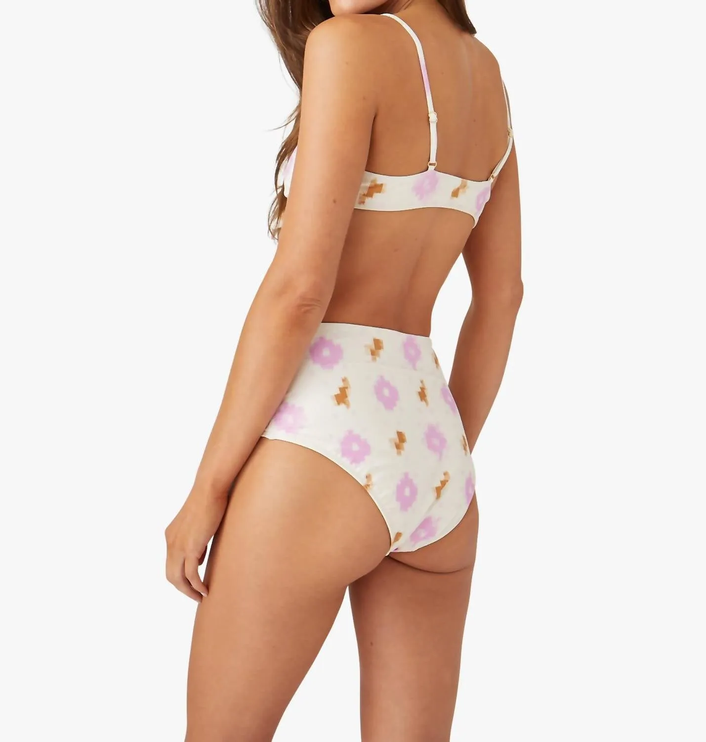 Serena Bikini-Unterteil in lila Ikat