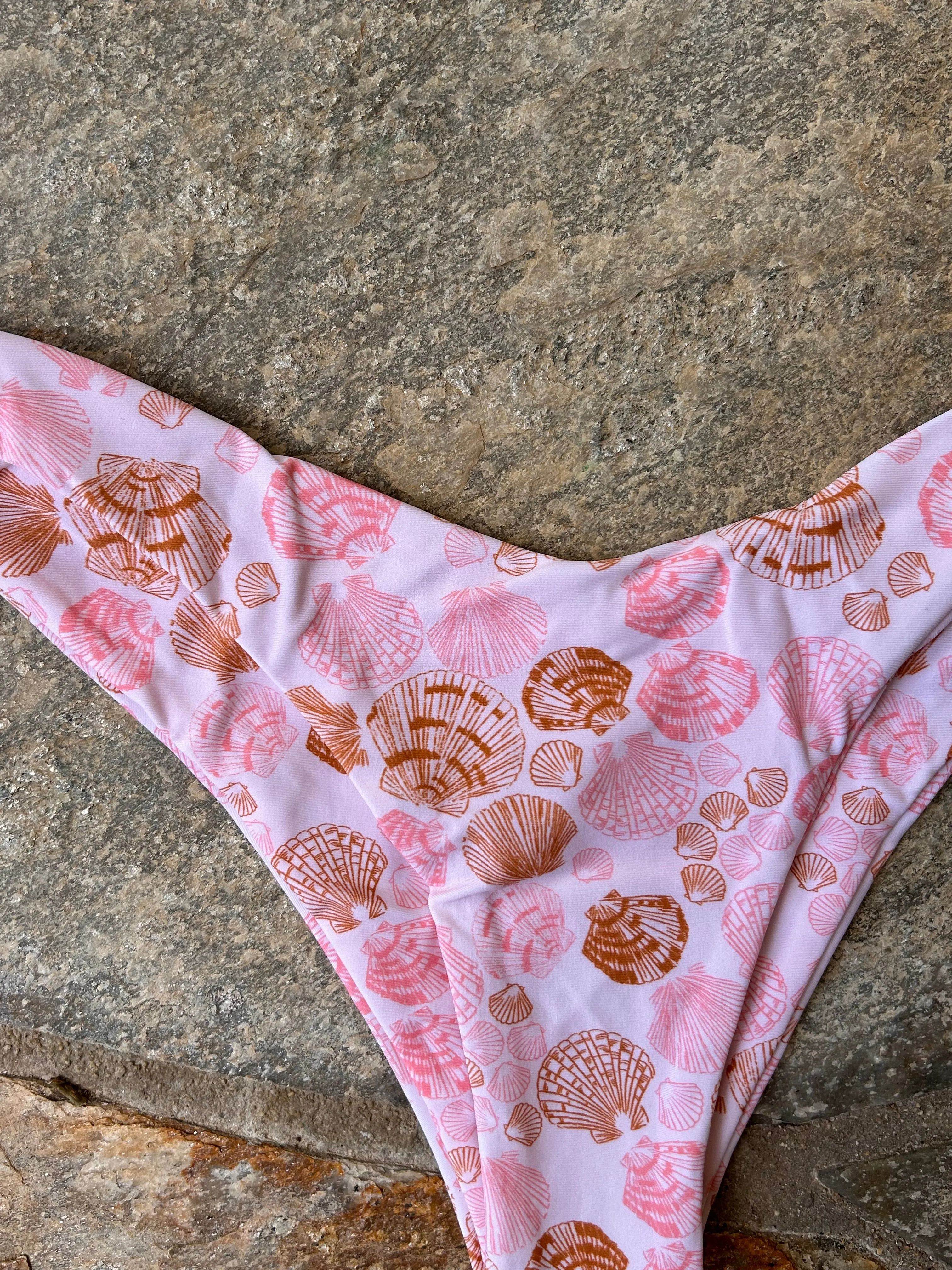 Shell Print Cheeky V Bikini-Höschen