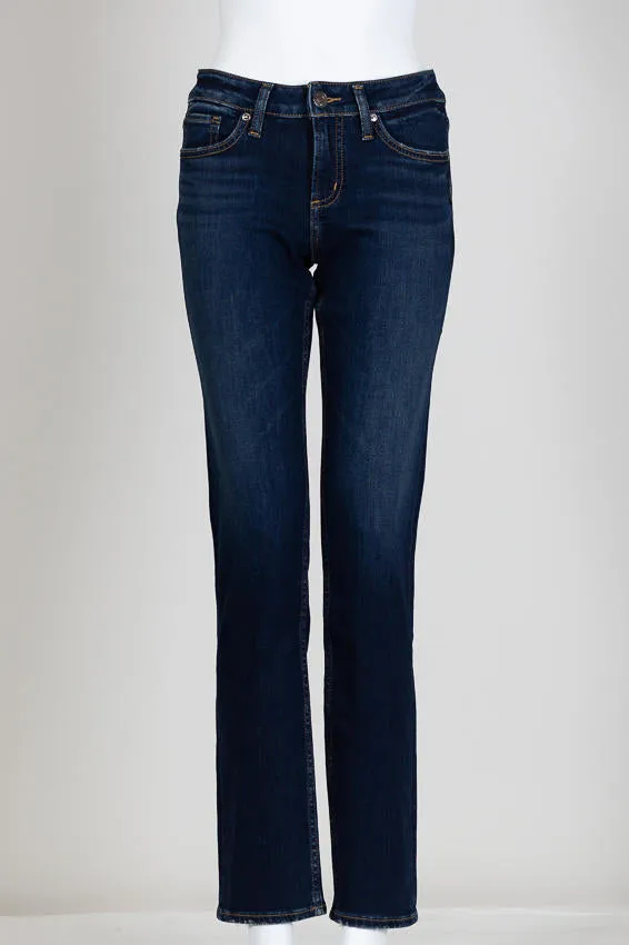 Silver Avery Curvy Fit High Rise Straight