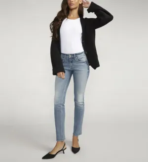 Silver Suki Mid Rise Straight Leg