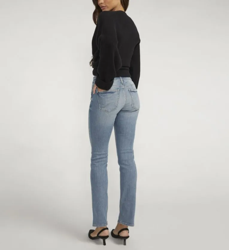 Silver Suki Mid Rise Straight Leg