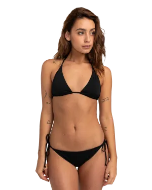 Sol Searcher Dreieck-Bikini-Oberteil in Schwarz Pebble