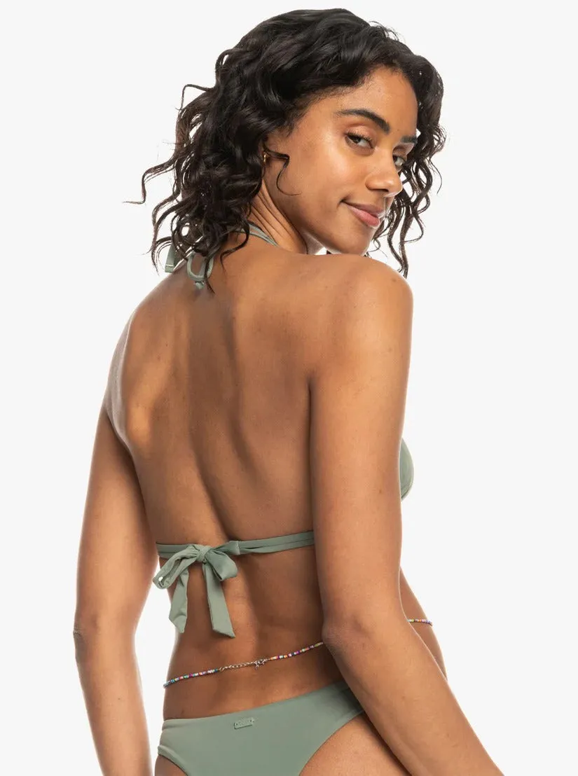 Solide Strandklassiker Mini Tiki Tri Bikini Oberteil