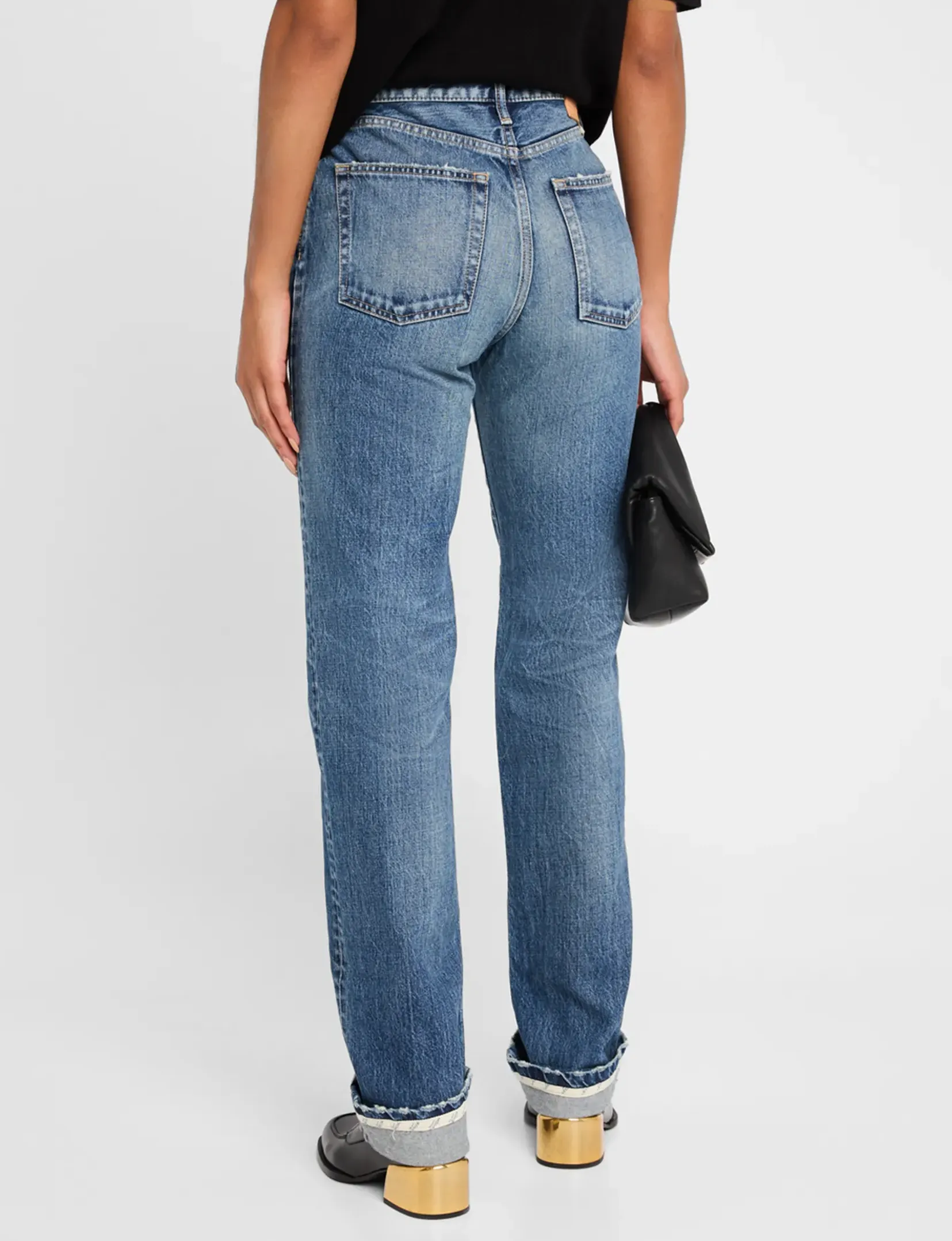 Sumterville Gerade Bein, Blaue Kleidung_moussy