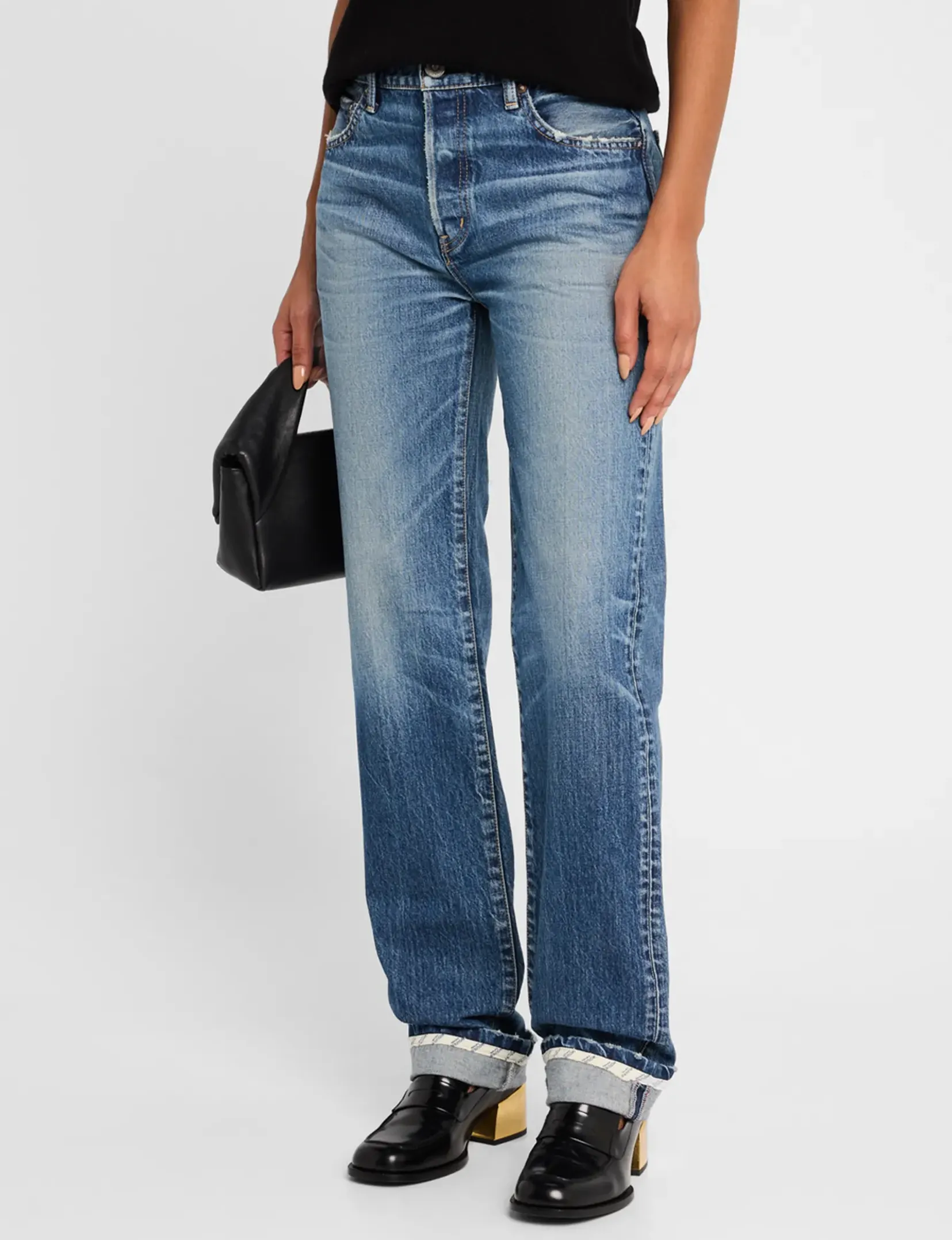 Sumterville Gerade Bein, Blaue Kleidung_moussy