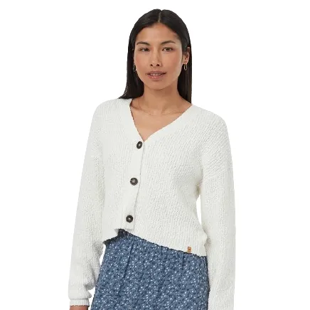 Tentree Damen Highline Boucle Cardigan (Vintage Weiß)
