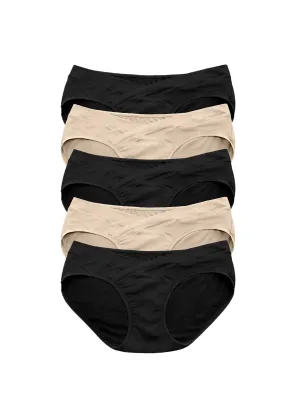 Under-the-bump Bikini Underwear Pack | Low Rise Style - Neutrals Babykids_kindred-bravely