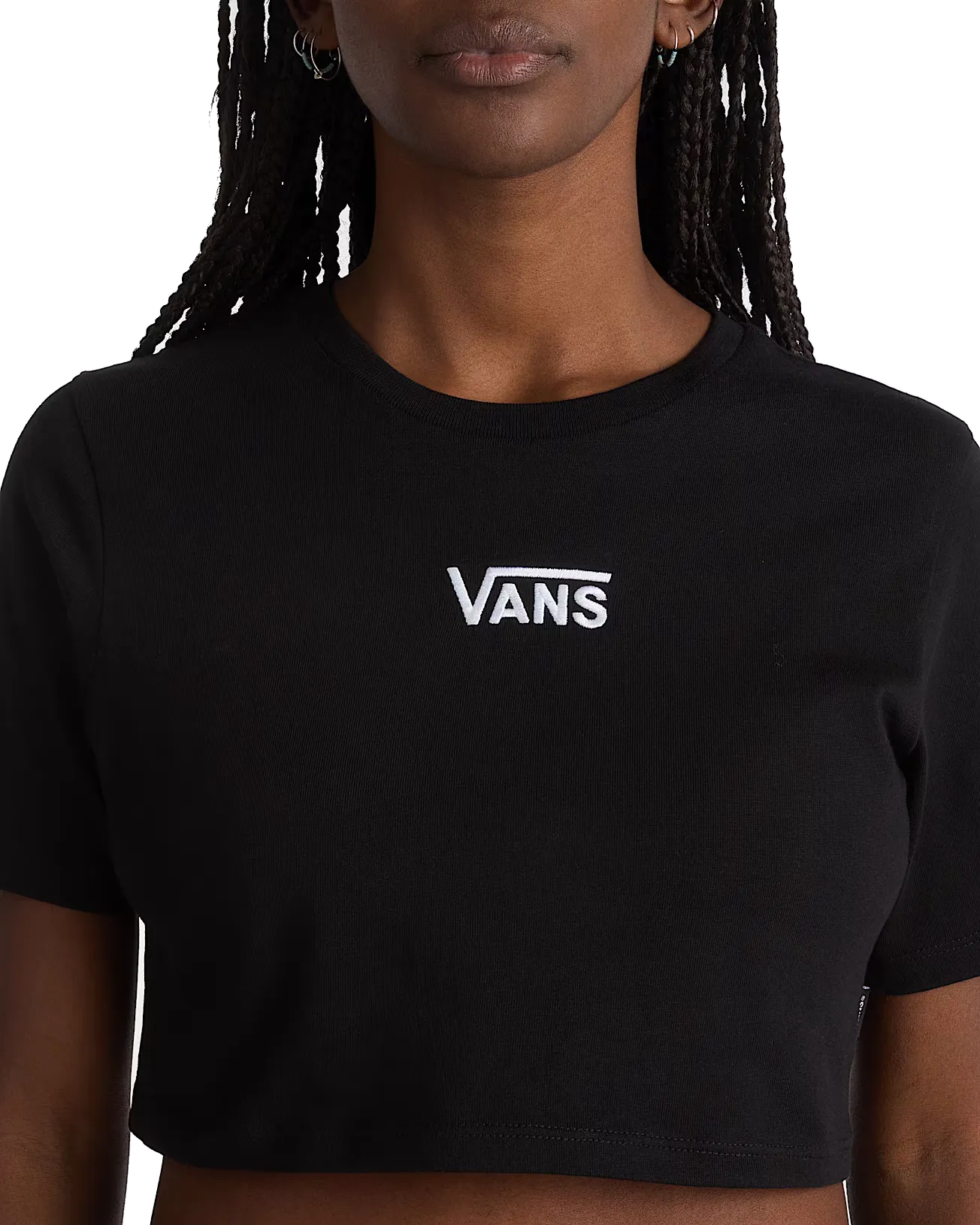Vans Clothing Flying V Cropped T-Shirt in Schwarz