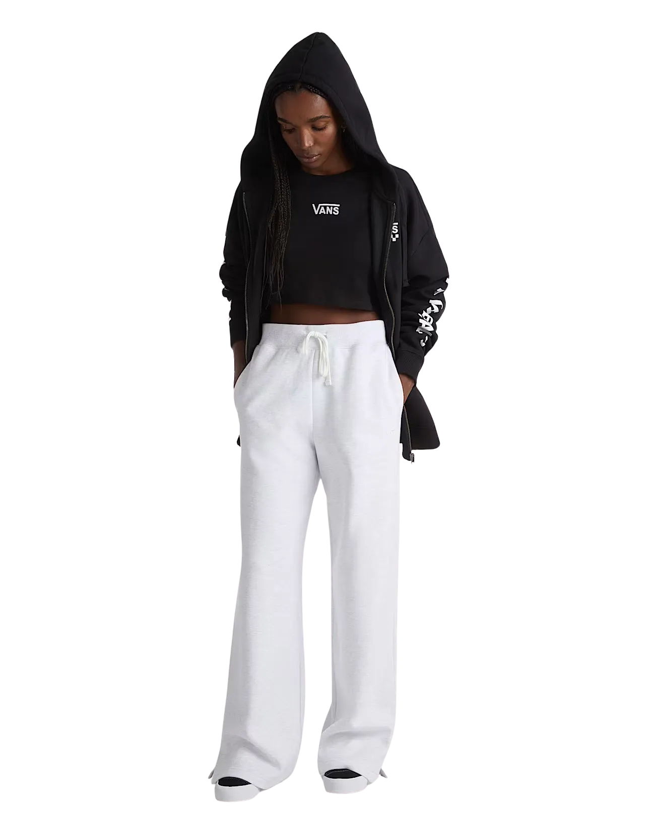 Vans Clothing Flying V Cropped T-Shirt in Schwarz