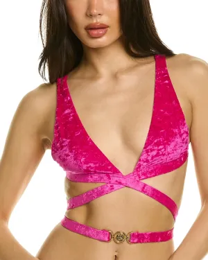 Versace Medusa 95 Samt Bikini Oberteil