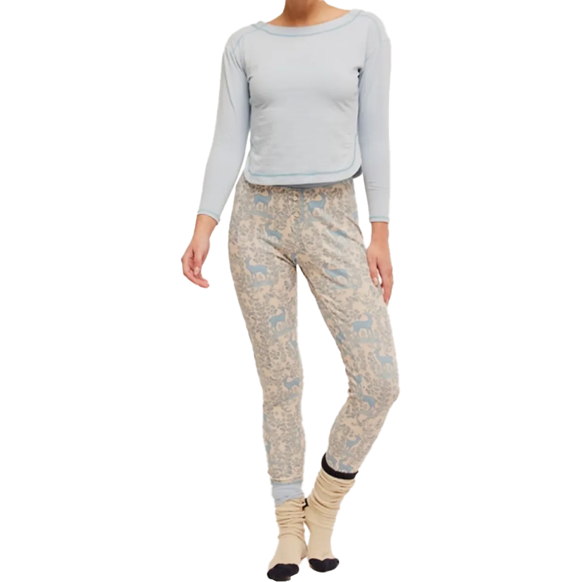 Damen-Chill-Abend-Pyjama-Set