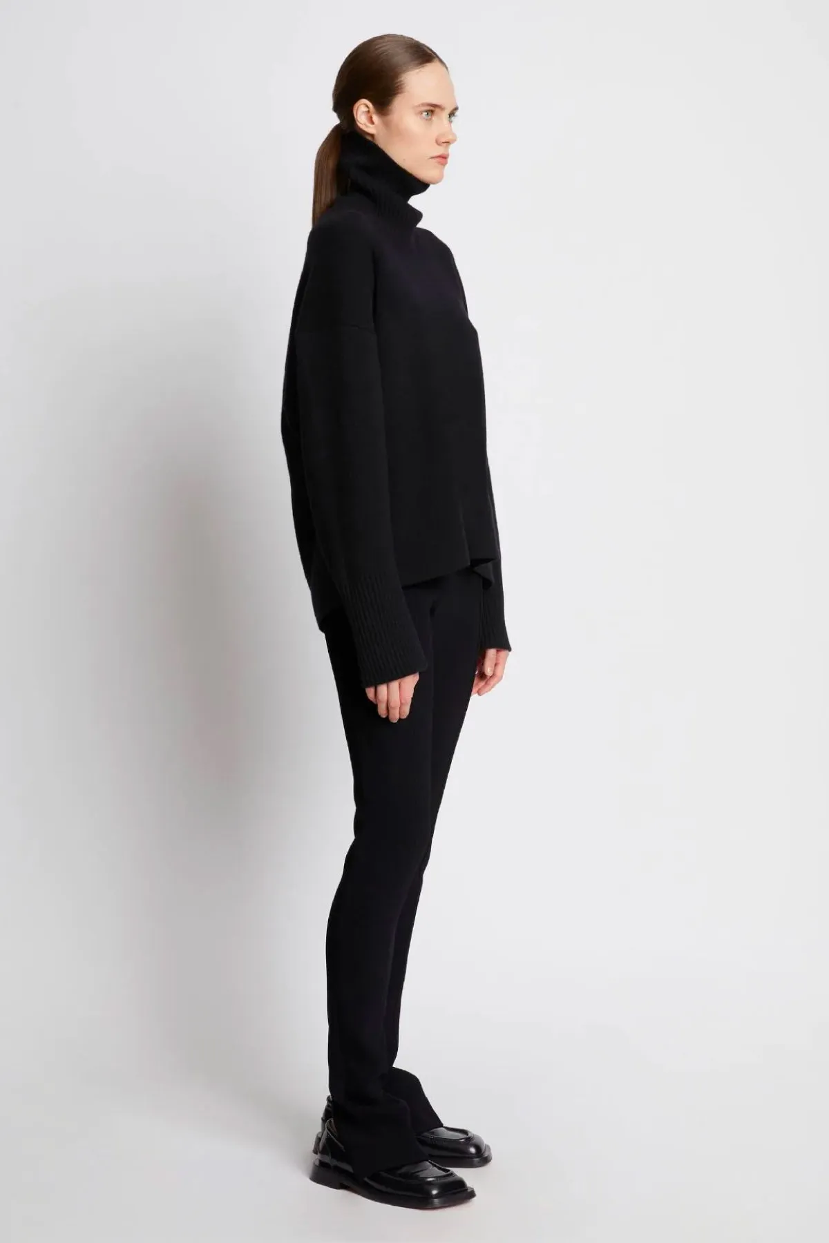 Damen Proenza Schouler Günstigere Proenza Schouler Bi-Stretch Crepe Slim Hose - Schwarz