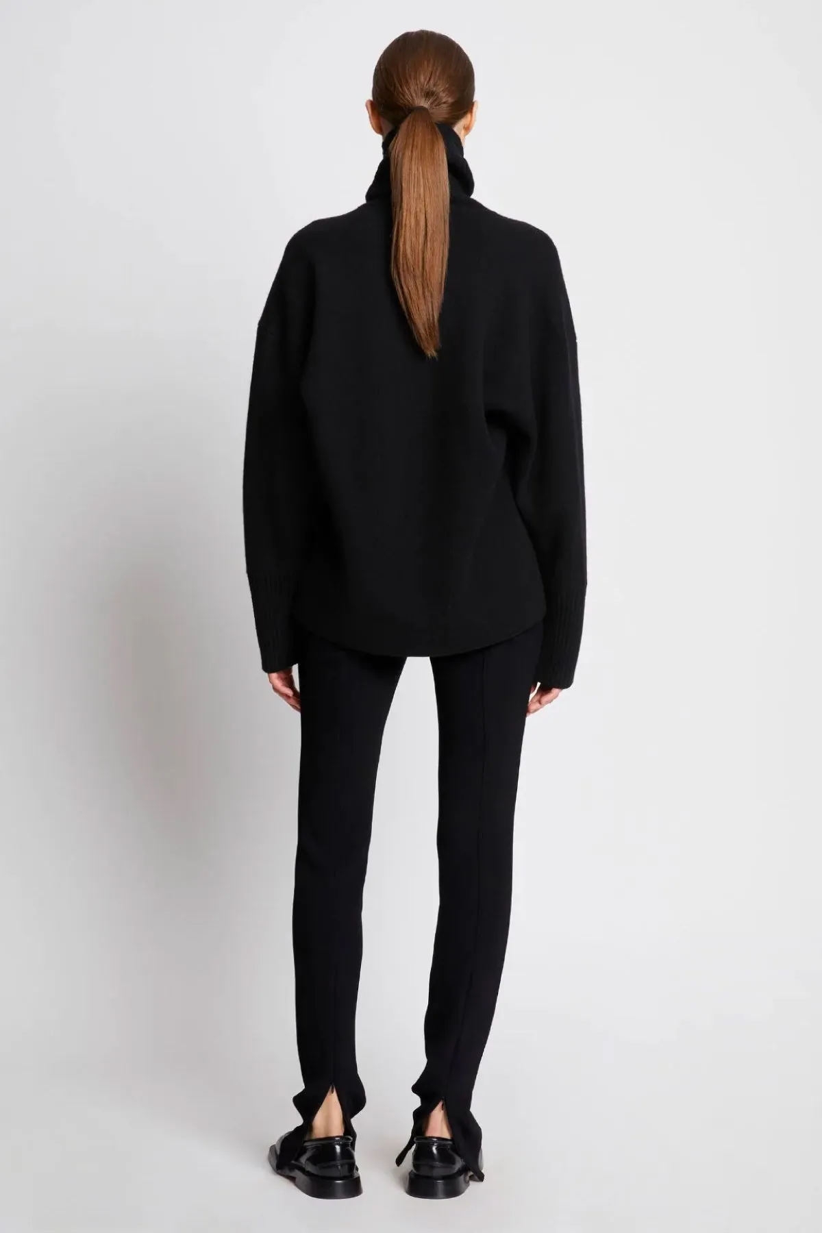 Damen Proenza Schouler Günstigere Proenza Schouler Bi-Stretch Crepe Slim Hose - Schwarz
