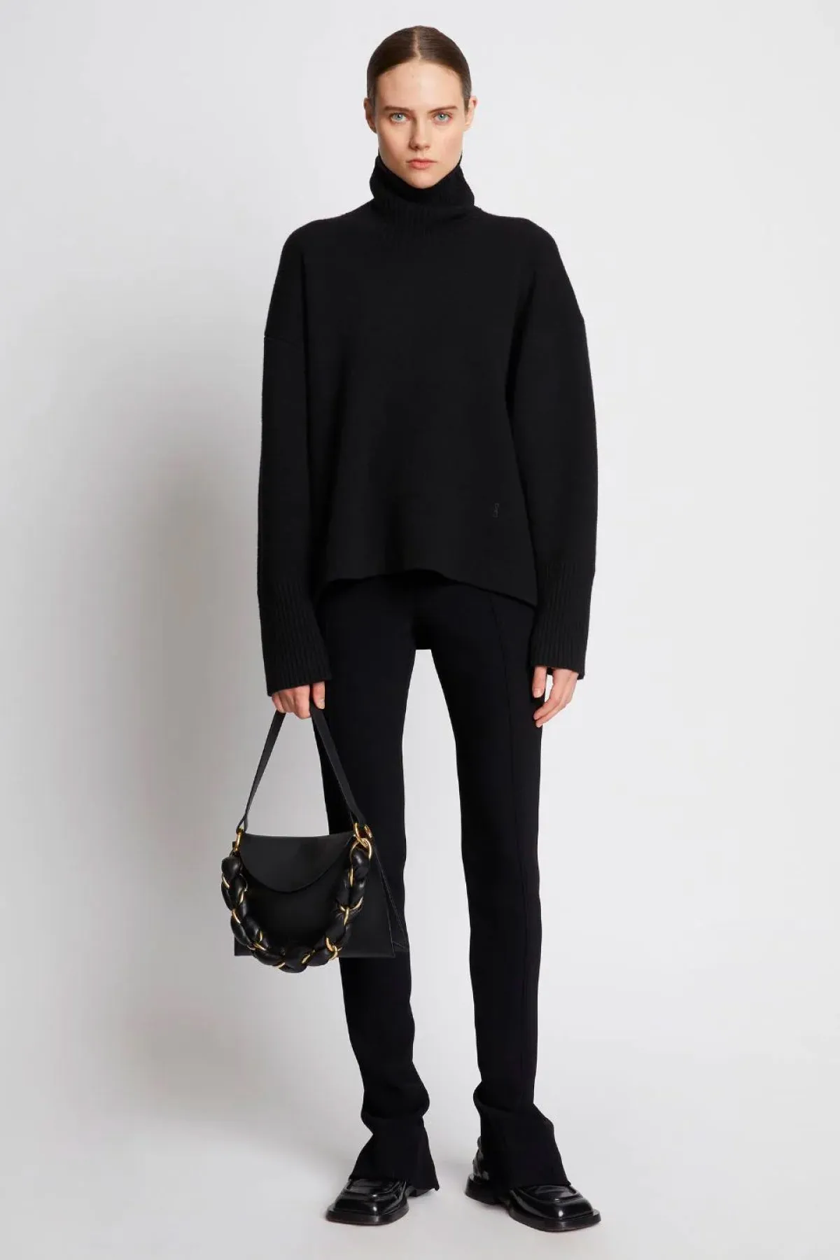 Damen Proenza Schouler Günstigere Proenza Schouler Bi-Stretch Crepe Slim Hose - Schwarz