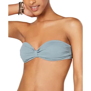 Damen Bandeau Bikini Oberteil mit Textur