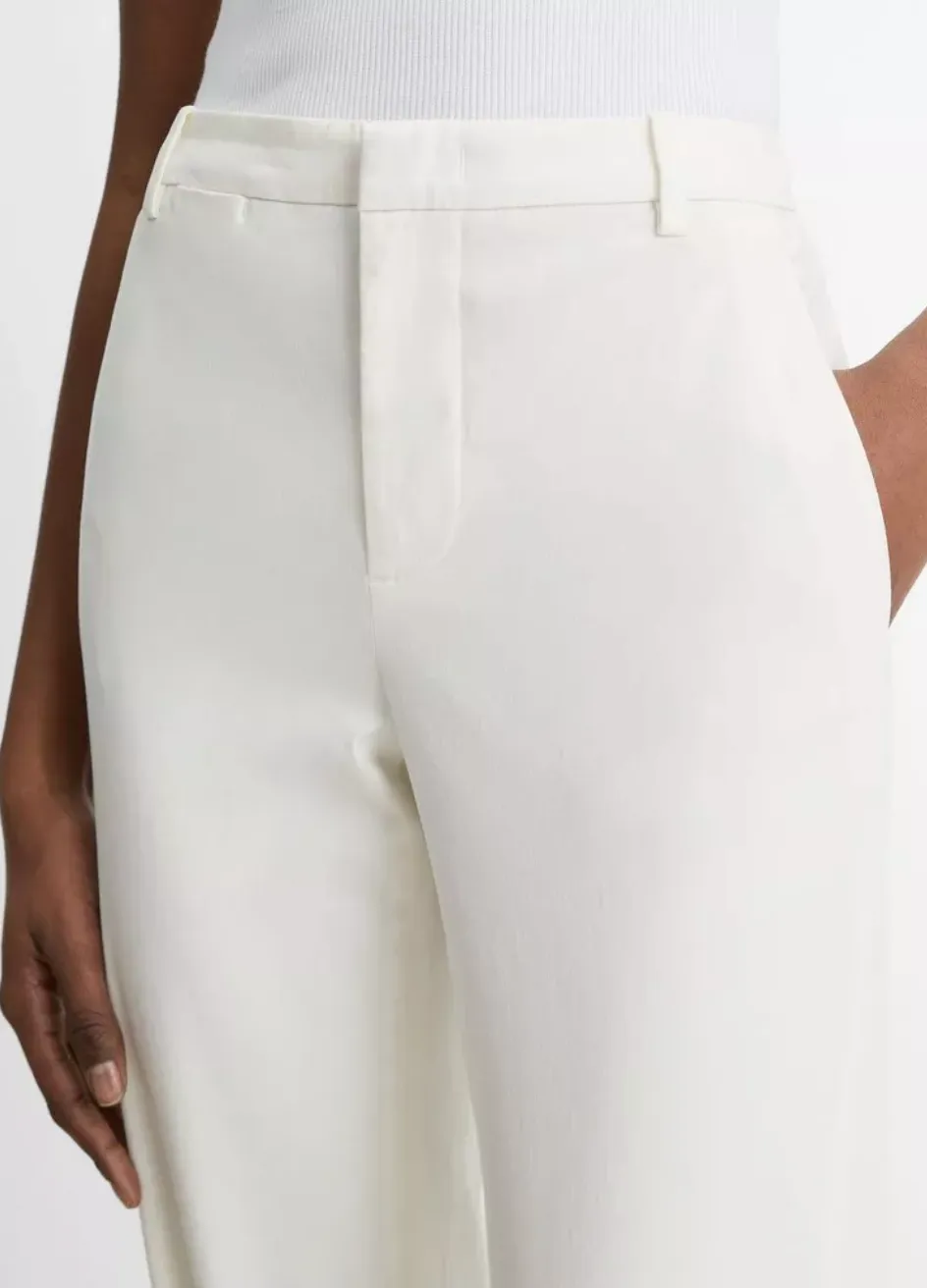 Vince Mid-Rise Chino-Hose für Damen aus italienischem Stoff