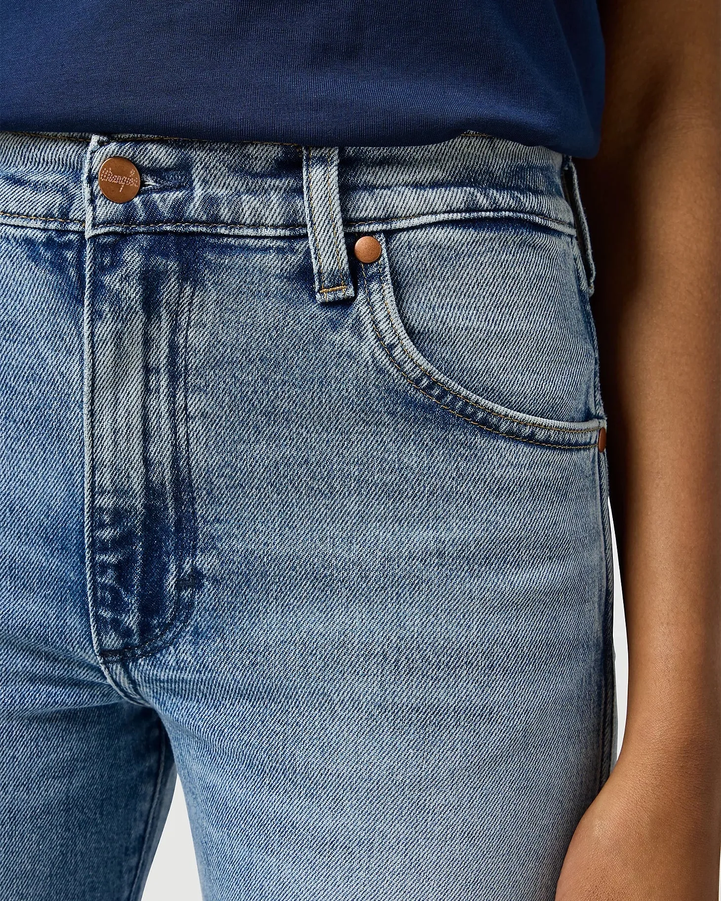 Wrangler Kleidung Sunset Jeans in Frostiges Silber