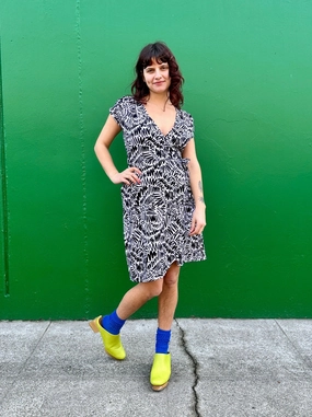 Wrap Dress - Zig Zag