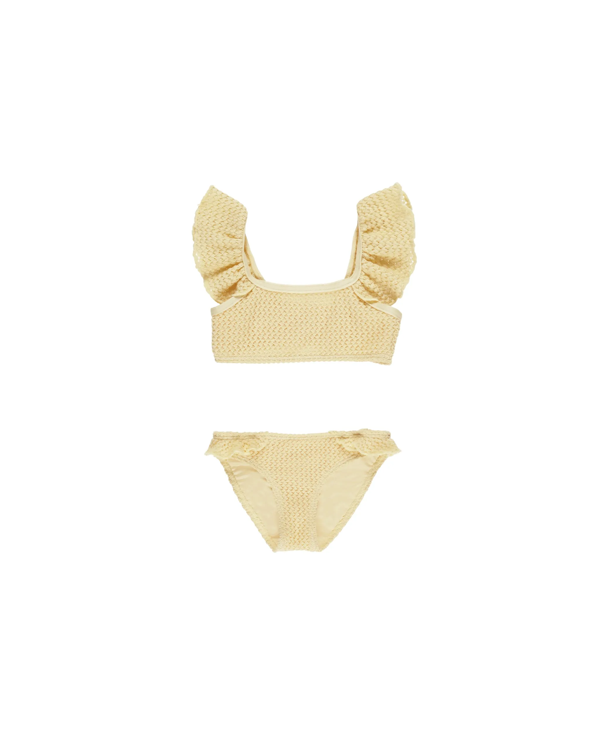 Gelber Häkel-Bikini Hanalei
