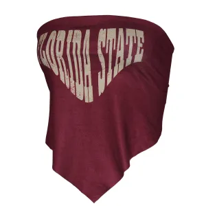 ZooZatz Damen Florida State Rückenband-Bandeau - Granatrot ZooZatz Kleidung Damen