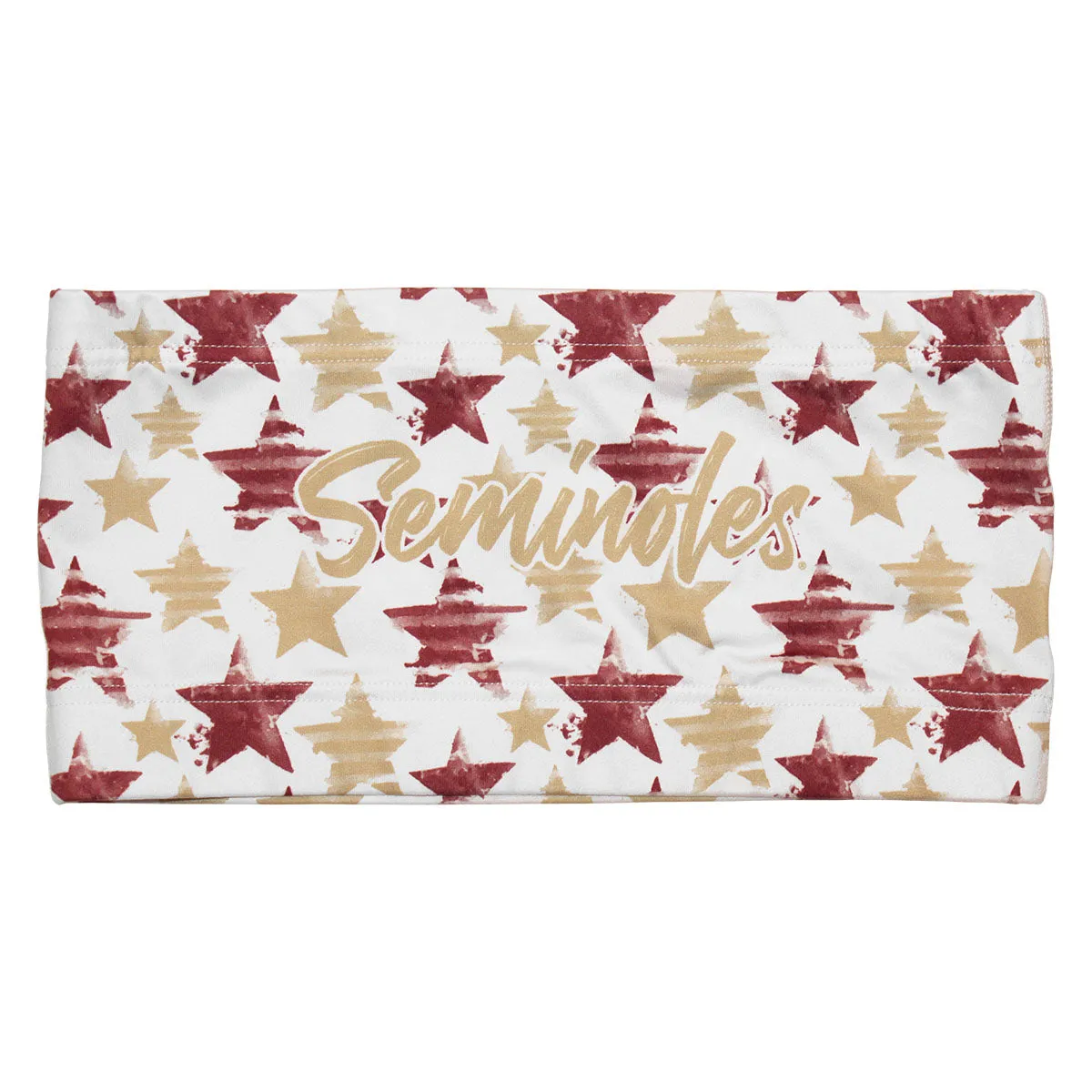 ZooZatz Damen Seminoles Sterne Design Bandeau - Weiß ZooZatz Kleidung Damen