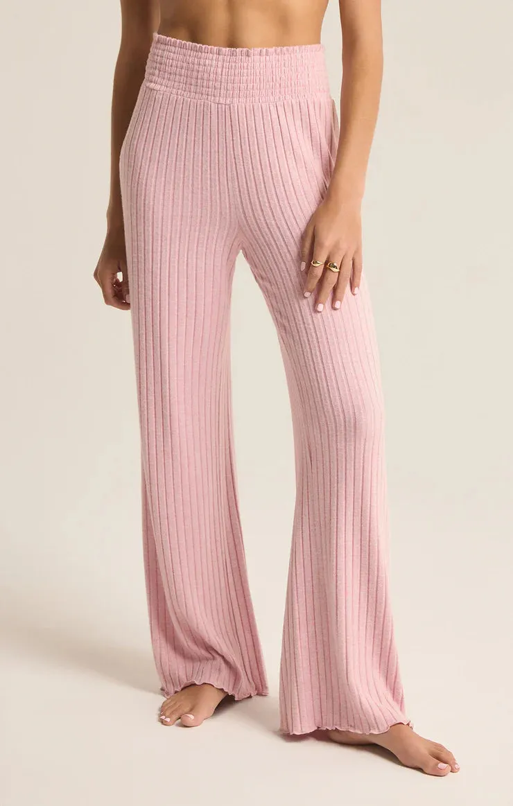 ZSUPPLY Morgen-Rippenbundhose mit Smok-Details - Sonnenuntergang Mauve