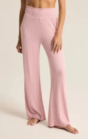 ZSUPPLY Morgen-Rippenbundhose mit Smok-Details - Sonnenuntergang Mauve