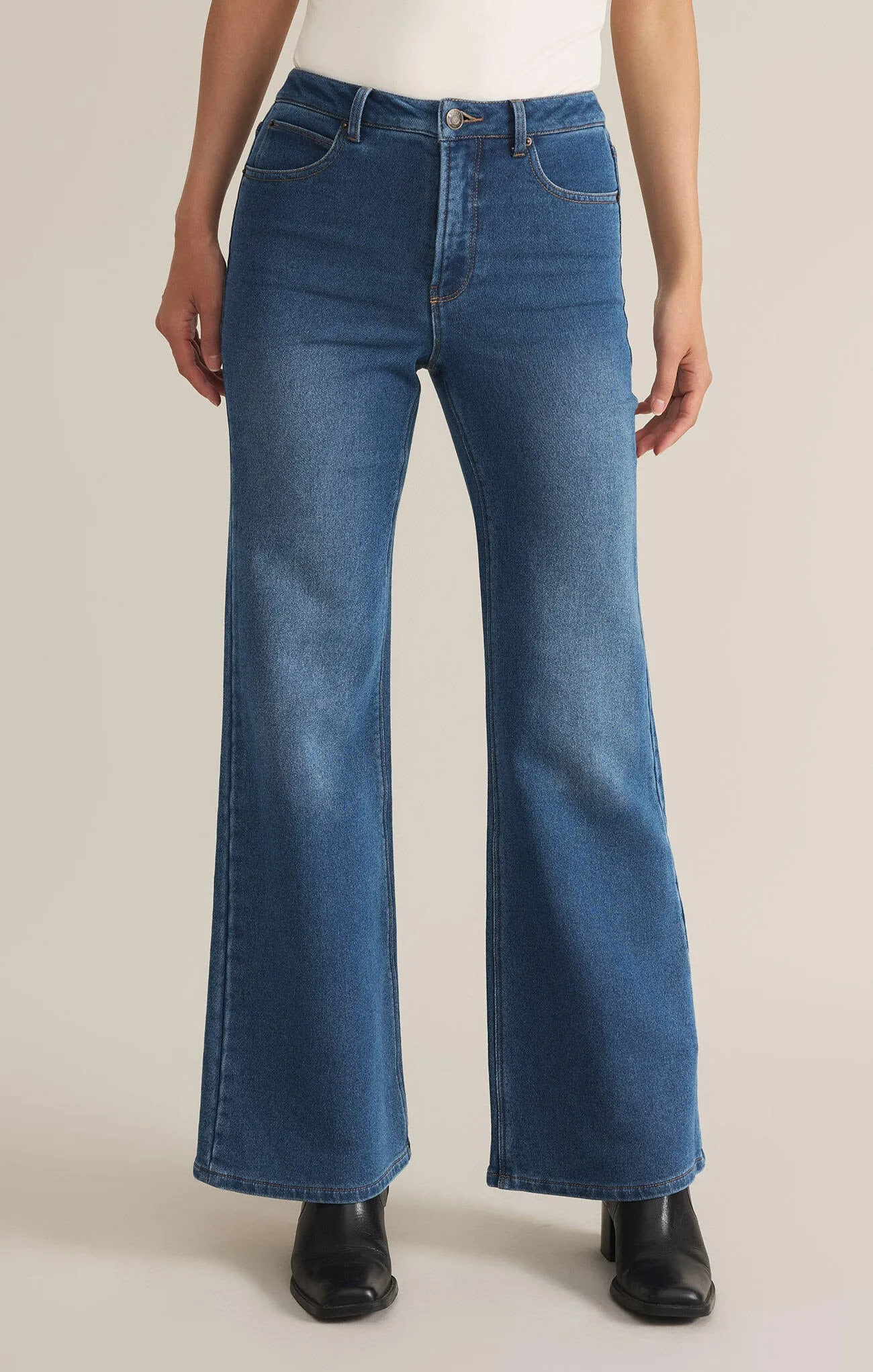 ZSUPPLY Georgia Bequeme Beinjeans - Vintage Indigo