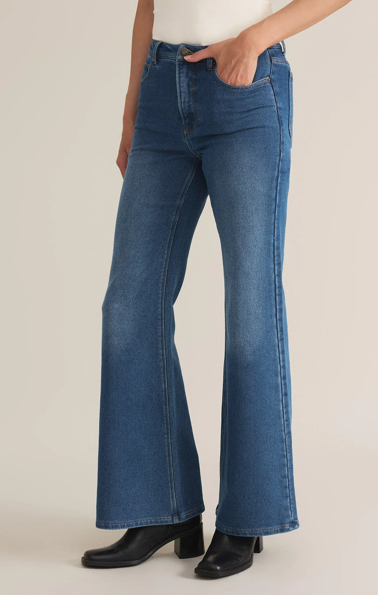 ZSUPPLY Georgia Bequeme Beinjeans - Vintage Indigo