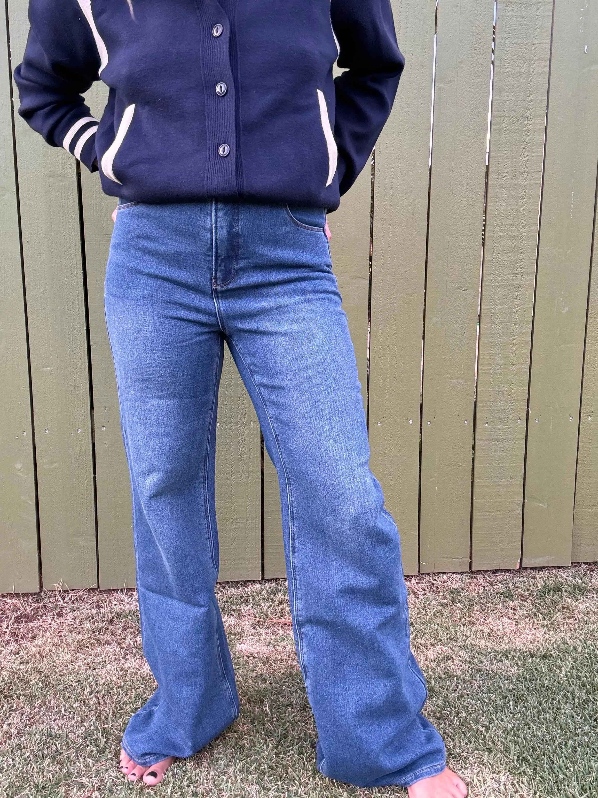 ZSUPPLY Georgia Bequeme Beinjeans - Vintage Indigo