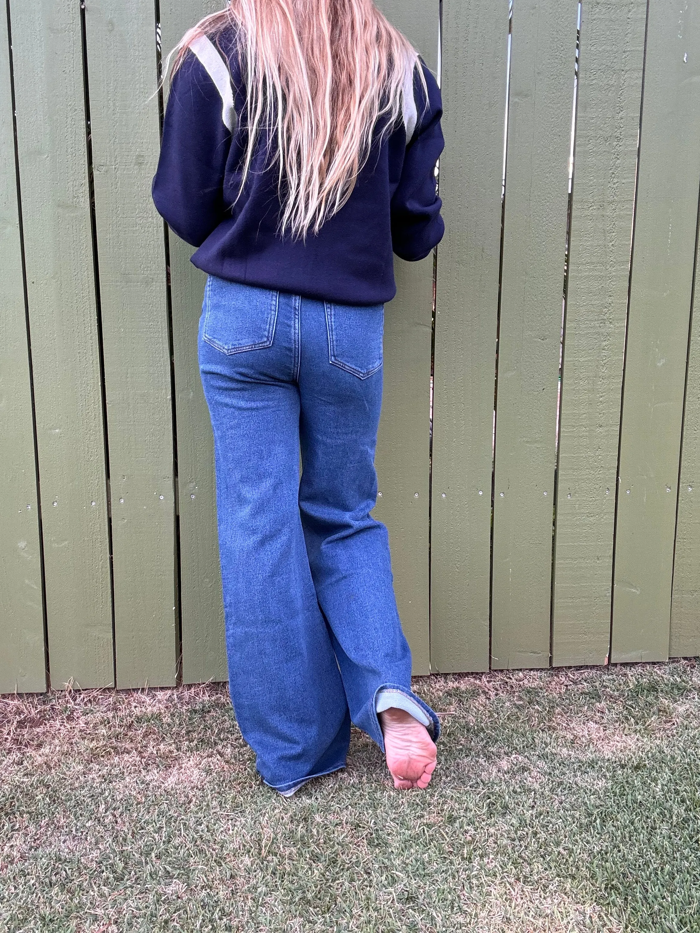 ZSUPPLY Georgia Bequeme Beinjeans - Vintage Indigo