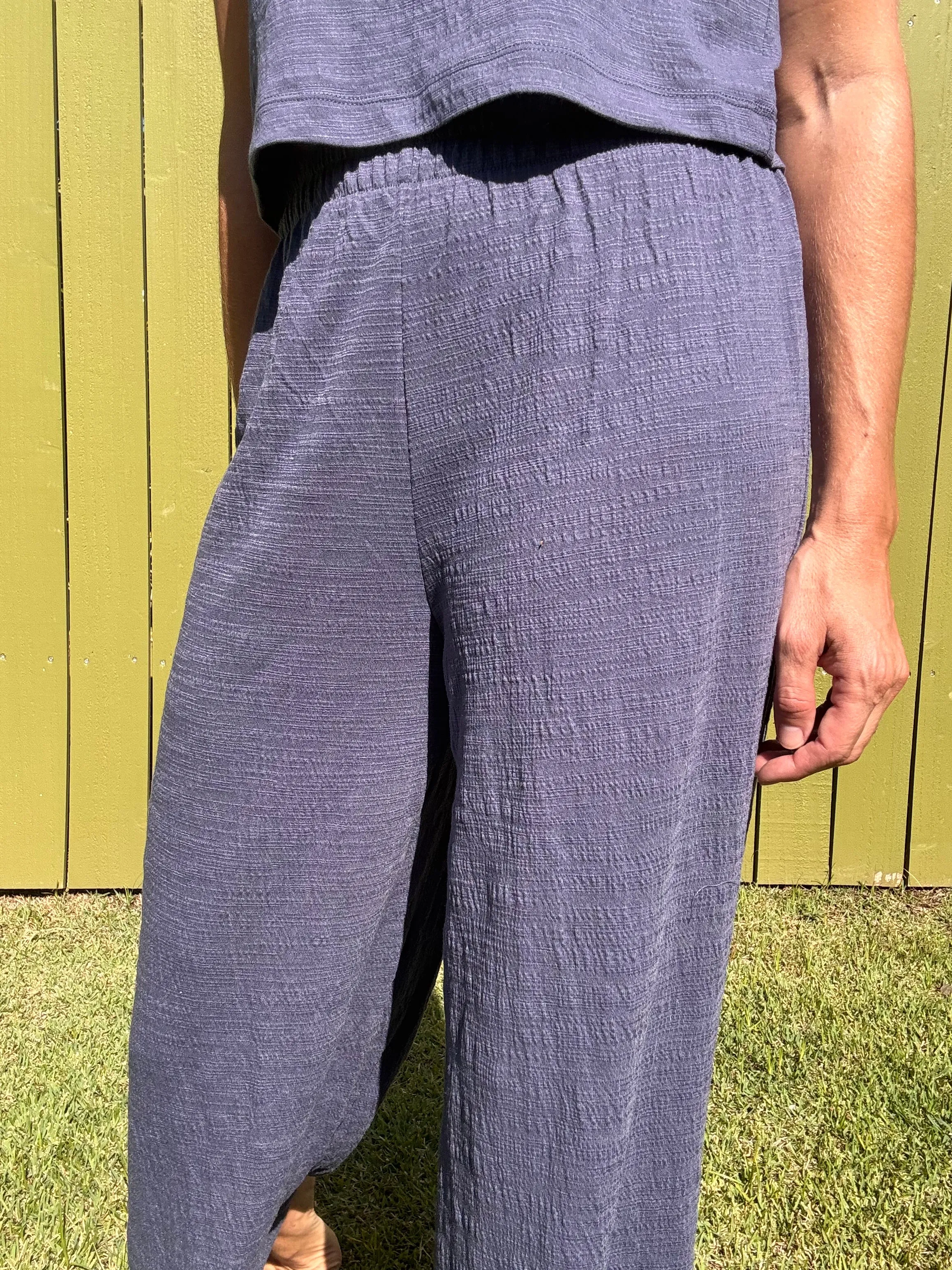 ZSUPPLY Scout Texturierte Slub-Hose - Getragener Blauton